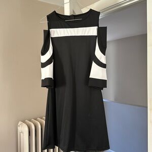 Black and white dress